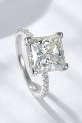 5.52 Carat Moissanite Side Stone Ring - Shah S. Sahota